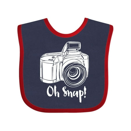 

Inktastic Camera Oh Snap Gift Baby Boy or Baby Girl Bib