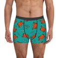 thumbnail image 1 of Fotbe Colorful Crab Calzoncillos Tipo Boxer con Bolsa de Soporte Total para Hombre, X-Temp Fresco, Transpirable y de Secado Rápido-Large, 1 of 5