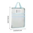 thumbnail image 3 of YIMWNYI A3 Large Capacity Transparent Document Bag with 180° Flat Opening, Durable File Storage Tote for Art Papers, Test Papers, and Important Documents, 3 of 5
