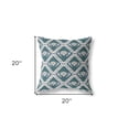thumbnail image 5 of 20"x20" Dark Green Yellow Gray Zippered Suede Geometric Throw Pillow, 5 of 5