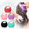 thumbnail image 1 of CYC Hand In Hand Silicone Shampoo Brush Massage Brush Shampoo Comb Bath Massage Artifact, 1 of 4