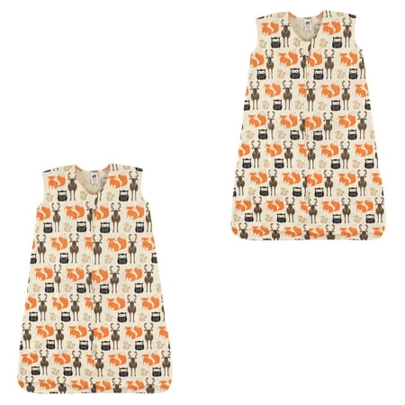 UPC: 0660168884333 | Hudson Baby Boy and Girl Jersey Cotton Sleeping Bag 2 Pack  Woodland Creatures  12-18 Months