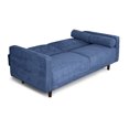 thumbnail image 4 of Sofá Cama de Velvet Azul Makora Modelo Calandra, 4 of 8