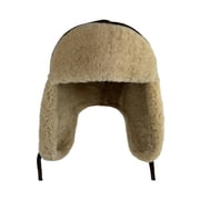 Sheepskin Trapper Hat - Genuine Leather Russian Ushanka Aviator Hat