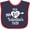 Navy and Red, variant on Inktastic My First Valentine's Day with White Heart and Arrow Boys or Girls Baby Bib
