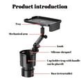 thumbnail image 6 of SNGMN 2-in-1 Car Cup Expander Adapter with Adjustable Base, 360° Rotating Tray for Snacks & Phone, Fits Large Drinks Up to 3.9”, 6 of 8
