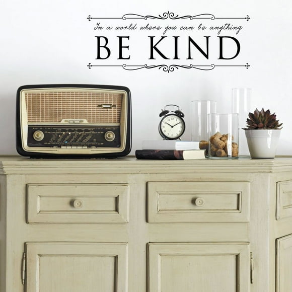Autocollant Mural Citation Gentillesse dans un Monde Où Vous Pouvez Tre Tout Ce Qui Est Bon Vinyl Decor pour Maison, École, Bureau