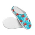 thumbnail image 3 of Goofa Crab Swims In The Ocean Print Womens Mens Cotton Lightweight House Slippers , Washable Home Slippers,Indoor Comfy Bedroom Cozy Slippers-46/47, 3 of 7
