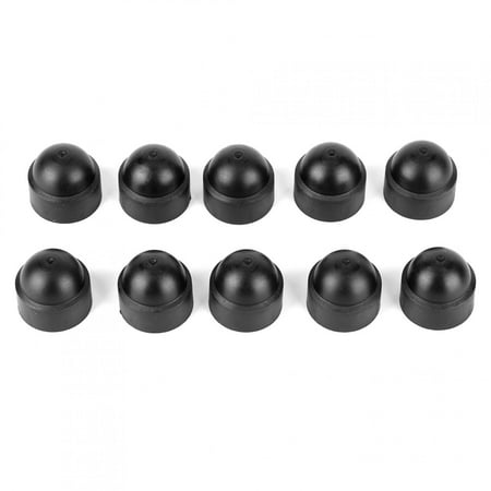 

10pcs 22mm/0.87in M10 Hex Screws Nuts Head Cap Protection Cover Auto Accessory