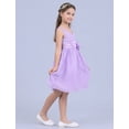 thumbnail image 7 of Manyakai Kids Sleeveless Flower Girl Dress V-Neck Ruched Chiffon Wedding Party Formal Ball Gown Lavender 8, 7 of 7