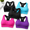 5 Pcs (Black,blue,grey,purple,rose Red)-X-Large, variant on Women's Seamless Racersports Bra High Impact Support Yoga Gym Workout Fitness