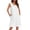 White, variant on Womens Cotton Nightgown Sleeveless Night Gown Cooling Nightshirts Organic Cotton Dress with Pockets