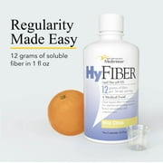 Medtrition HyFiber Daily Liquid Fiber Supplement for Regularity, 12g Soluble Fiber per oz, 25 Pack
