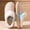 Beige, variant on Unisex Arch Support Slippers for Women & Men,Platform Warm Furry Cozy Memory Foam House Slippers Couple,Family