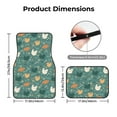 thumbnail image 5 of Yiaed Flowe Rooster Print Carpet Floor Mats for Cars, Auto Accessories Front & Rear Car Floor Mats Car Floor Foot Mat Sets of 4 Pieces, 5 of 7