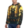 thumbnail image 3 of Cauagu Tree Meditating Raccoon for Men's Pullover Hooded Sweatshirt Athletic Casual Hoodie Aautumn Hoodie Sweatshirt for Men Pullover Casual Hooded Sweatshirt-X-Large, 3 of 7