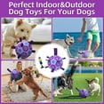 thumbnail image 2 of Dog Soccer Balls Toy with Bell Inside, Outdoor Interactive Dog Toys for Tug of War, Puppy Birthday Gifts, Dog Water Toy, Durable Ropes Squeaky Soccer Dog Ball for Medium and Large Dogs （8 INCH）, 2 of 8