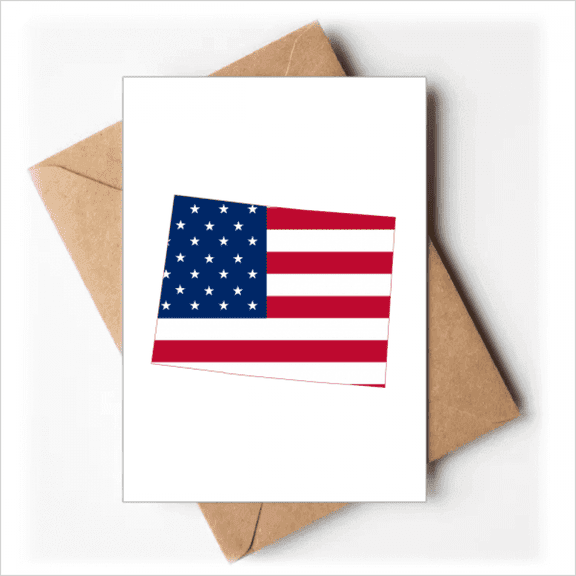 Colorado America Map Stars Stripes Flag Greeting Cards You are Invited Invitations