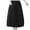 Black, variant on Npasoilc Summer Skirt for Women Loose Gauze Pleated Knee Length Adult Dancing Half Skirt