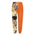 thumbnail image 5 of adviicd Womens Joggers with Pockets 2025 Halloween Trendy Baggy Sweatpants Pumpkins Print Lightweight Fall Outfits (Orange, XXL), 5 of 5