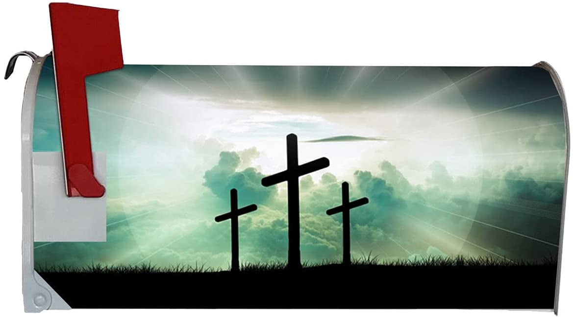 VWAQ Religious Mailbox Covers Magnetic Christian Home Decor - 25.5"H X 20.75"W MBM52