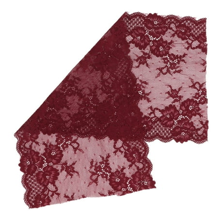 

Navy Lace Lace High Elastic Decoration For Hats For Shoes For Clothes Wine Red