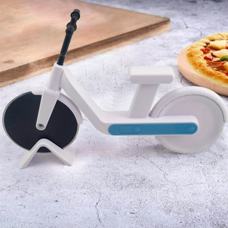 

Fjofpr Bike Style Stainless Steel Pizza Cutter Bicycle Chopper Cutting Knife Roller Dual Slicer-Kitchen Bike Roller Pizza Cutter Tool Knives