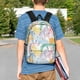 thumbnail image 4 of Easygdp Zebra Colourful Mochila Ligera de 15 Pulgadas para Estudiantes, Mochila Cómoda para la Escuela y Viajes, Correas Ajustables, 4 of 6
