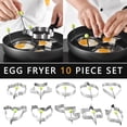 thumbnail image 1 of Binmer 10PCS Non Stick Metal Shaped Pancake Kitchen, 1 of 1