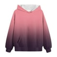 thumbnail image 4 of Gibobby Hoodies for Kids Long Sleeve Solid Color Cute Basic Hoodie Sweatshirt Pullover Cute Girls Hoodies Kids(Pink,13-14 Years), 4 of 5