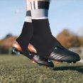 thumbnail image 1 of 1 par de fundas para tacos de fútbol, ​​mangas de tacos de alta elasticidad, polainas sólidas/cubiertas de tacos para fútbol, ​​béisbol, niños, adolescentes y adultos, 1 of 8