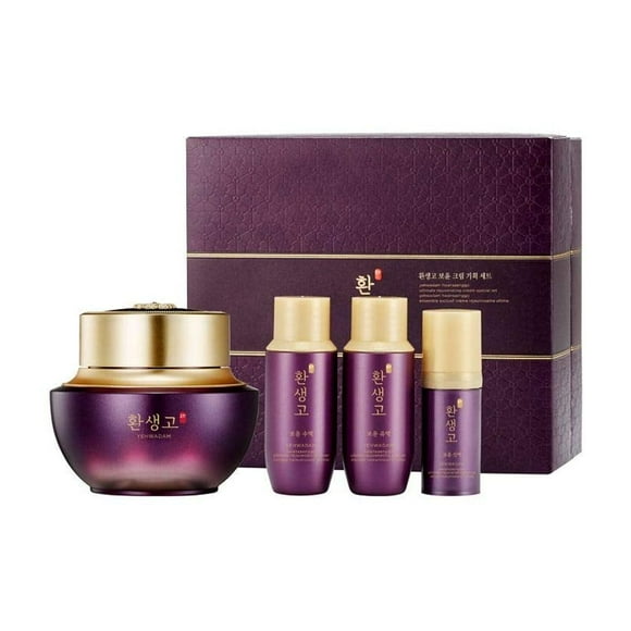 The Face Shop Yehwadam Hwansaenggo Ultimate Rejuvenating 4 Piece Set | Ultimate For Skin Balance Vitality & Natural Radiance Restoration | 4 Pieces Set