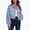 C-Light Blue244, variant on DHFJKG Jackets For Women Corduroy Crop Jacket Drop Shoulder Long Sleeve Collared Button Down Solid Color Shirt Autumn Winter Trendy Outerwear