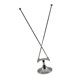 thumbnail image 4 of Soporte para bandera de mesa, base para bandera de mesa, soporte para mástil de bandera para oficina y escritorio, ideal para el hogar. Plata, 4 of 9