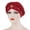 Red, variant on Golden Pearl Embellished Braided Headband Hat Floral Design Elegant Modest Hair Cover For Women Special Occasions