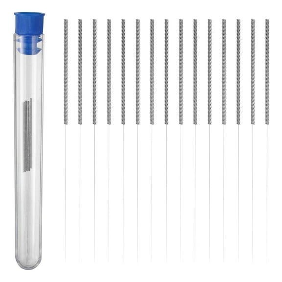 Uxcell 20pcs 3D Printer Nozzle Cleaning Needles 0.15mm Stainless Steel Nozzles Cleaner Tool 3D Printing Nozzle Cleaning Kit for 3D Printers Accessories