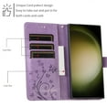 thumbnail image 2 of Butterflies Flowers PU Leather Flip Case For Samsung Galaxy S23 S22 Plus Note 20 Ultra Wallet Card Slot Magnetic Stand Phone Bag Cover, 2 of 5