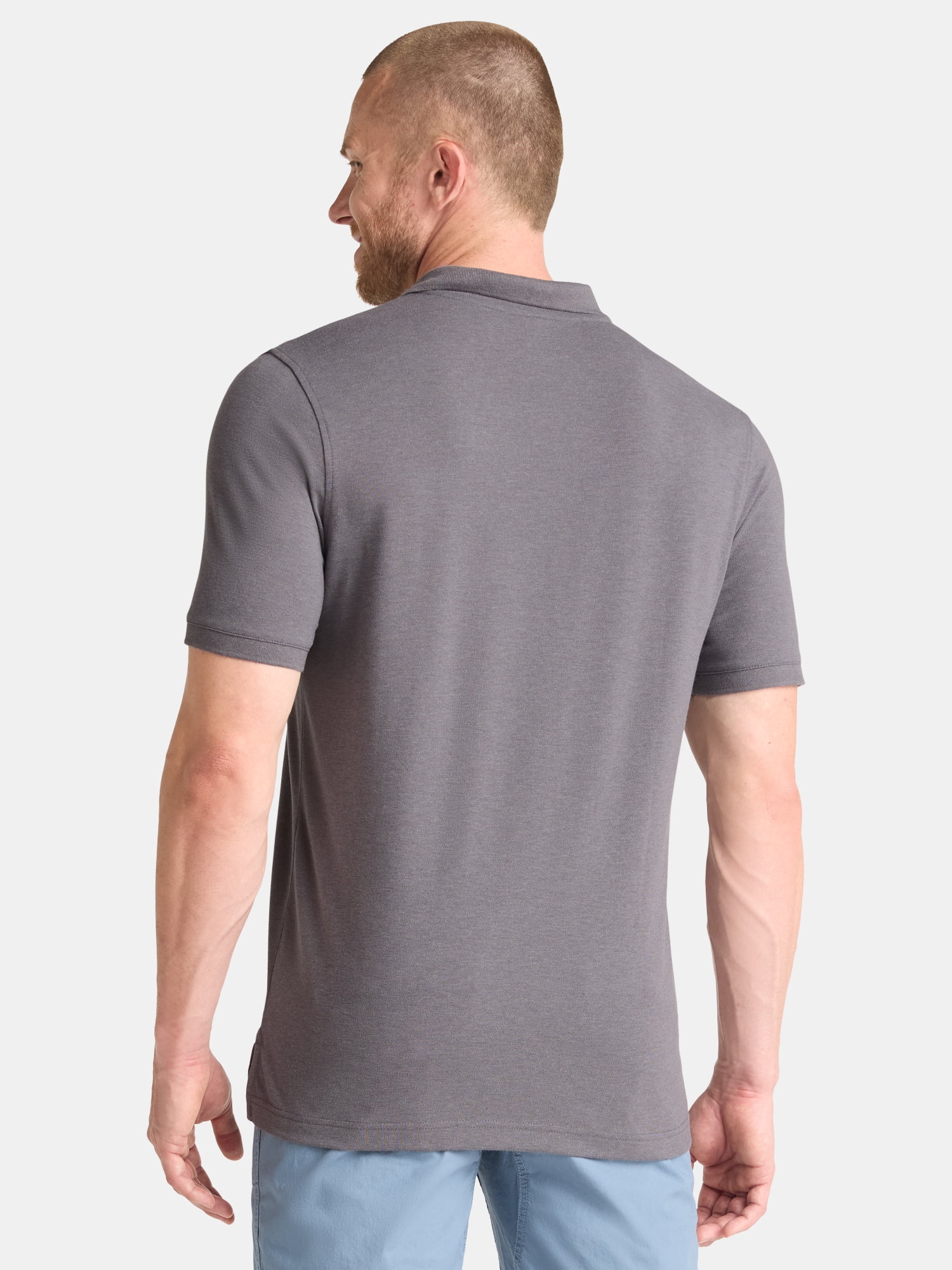 George Men's & Big Men's Active Fit 2-Pack Pique Polo Shirt, Sizes XS-3XL