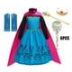 thumbnail image 3 of Disfraz de princesa con temática de Frozen para niña, disfraz de Elsa, Anna, Halloween, carnaval, fiesta, disfraces, ropa para niños de 2 a 10 años, 3 of 5