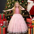 thumbnail image 2 of Jamsmile Toddler Girls Dress Sleeveless Formal Performance Lace Long Princess Dresses Childrens Girl Pageant Gowns Dress, 2 of 4