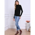 thumbnail image 4 of DARING DIVA Long Sleeve Turtleneck Knit Pullover Sweater XS Black, 4 of 6