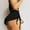 Black, variant on JFGHDG Women's Swim Boardshorts Beach Bikini Bottoms with Adjustable Ties Black L
