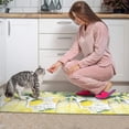 thumbnail image 4 of Lemon Juice Rugs and Mats Non Skid Washable Absorbent Microfiber Soft Kitchen Mat for Floor Set Of 2 Decor Stain Resistant 17"x47"+17"x30", 4 of 7