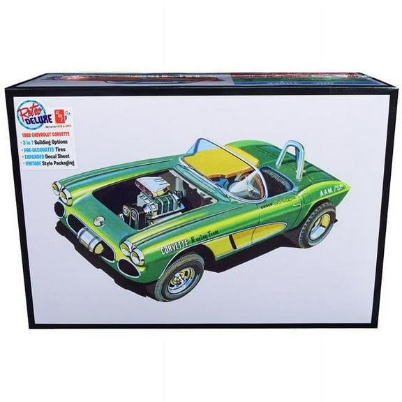 3-in-1 Skill 2 Model Kit - 1 by 25 Scale Model for 1962 Chevrolet Corvette