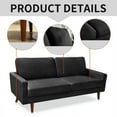 thumbnail image 4 of Saint Birch 13012S-BK Saint Birch Shelby Upholstery Sofa with Wood Legs - Black, 4 of 12