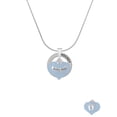 thumbnail image 2 of Delight Jewelry Baby Boy Blue Heart with Baby Feet Hockey Ring Charm Necklace, 18", 2 of 4