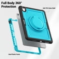 thumbnail image 3 of XYX Case for iPad Air 11 Inch M3 2025/M2 2024 (7th/6th Gen) with Rotating Stand, Shoulder Strap, 2in1 Shockproof Cover, Sky Blue, 3 of 7