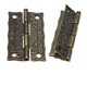thumbnail image 1 of 10 Uds. Bisagras de bronce estilo Vintage con tornillos para muebles cajas de madera tamaño pequeño Longitud: 36mm - Ancho: 23mm, 1 of 4