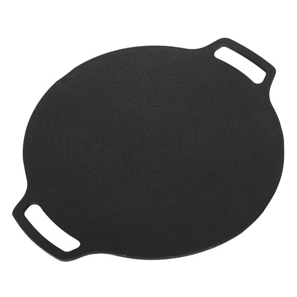 Korean Grill Pan Non Stick 6 Layer Coating Gas Cooker Round Double Handle BBQ Griddle Outdoor Camping