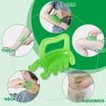 thumbnail image 4 of Topboutique Handheld Massager,Fascia Massage Tool,Neck Shoulder Back Massager,Resin Double Push Massager,Scraping Massage Tool Gua Sha Tools,Stress Relief Relax Body Massage Tool,Green, 4 of 7